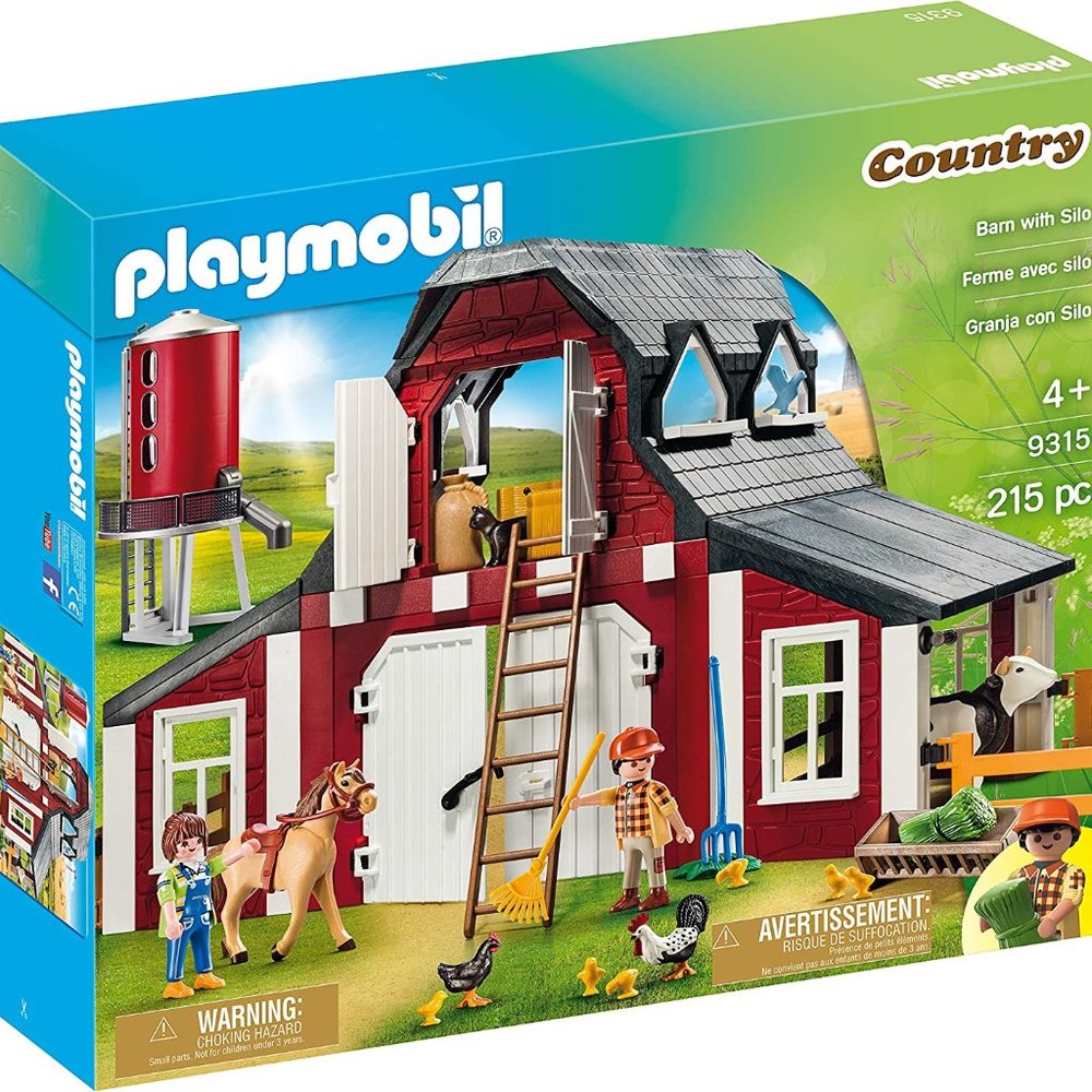 NEW PLAYMOBIL 9315 Barn with Silo w/Animals PLay Build Set